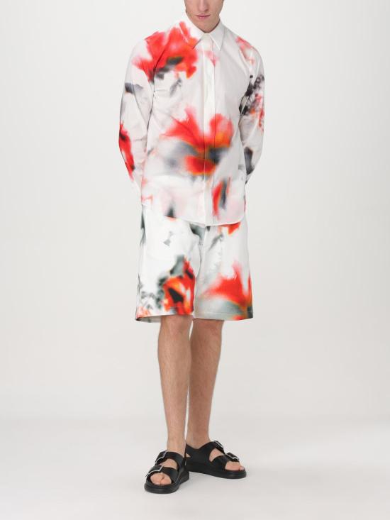 25FW 알렉산더 맥퀸 숏팬츠 776277QXAAS 9113 White - ALEXANDER MCQUEEN