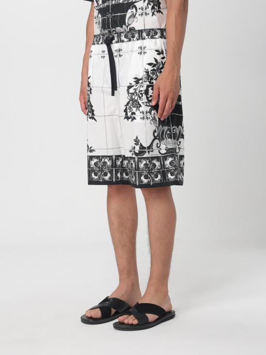 25FW 돌체앤가바나 숏팬츠 GV37ATHH5EC I33TN White - DOLCE & GABBANA