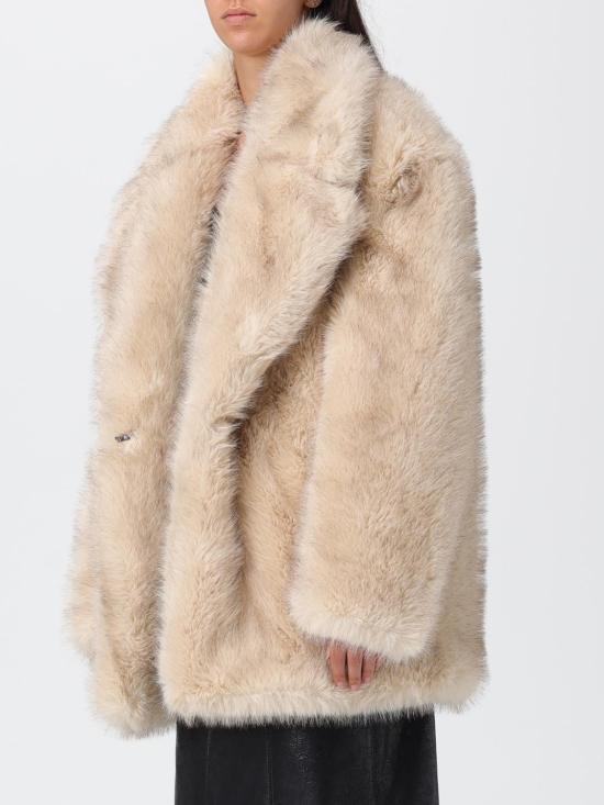 25FW 스포트막스 Rosaria 로사리아 퍼 이펙트 벨티드 헤비 자켓 2522906012600 003 Beige - SPORTMAX