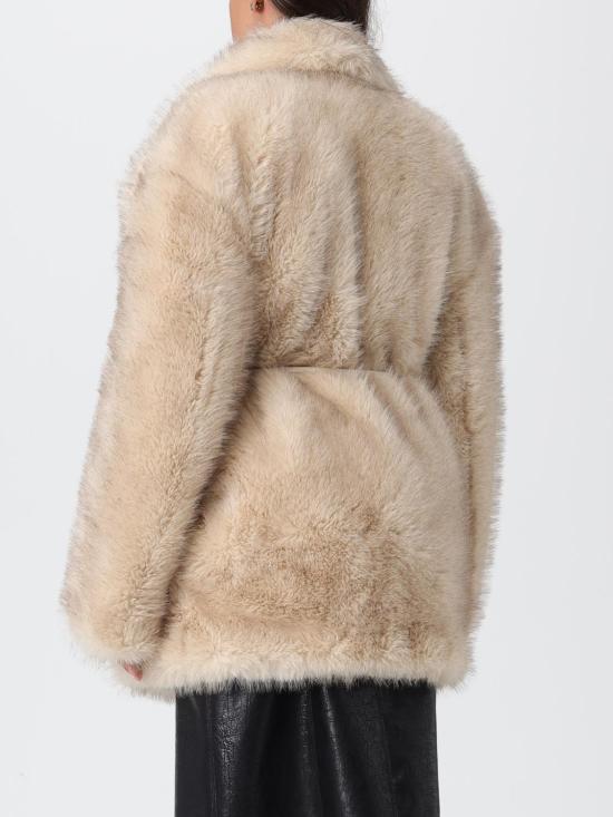 25FW 스포트막스 Rosaria 로사리아 퍼 이펙트 벨티드 헤비 자켓 2522906012600 003 Beige - SPORTMAX