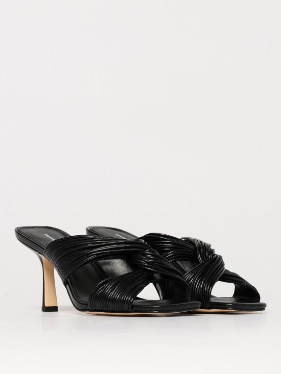 25FW 마이클 코어스 뮬/슬리퍼 40S5ASMS1L 001 Black - MICHAEL KORS