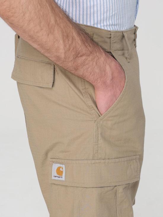 25FW 칼하트 WIP 숏팬츠 I028245 8Y02 Beige - CARHARTT WIP