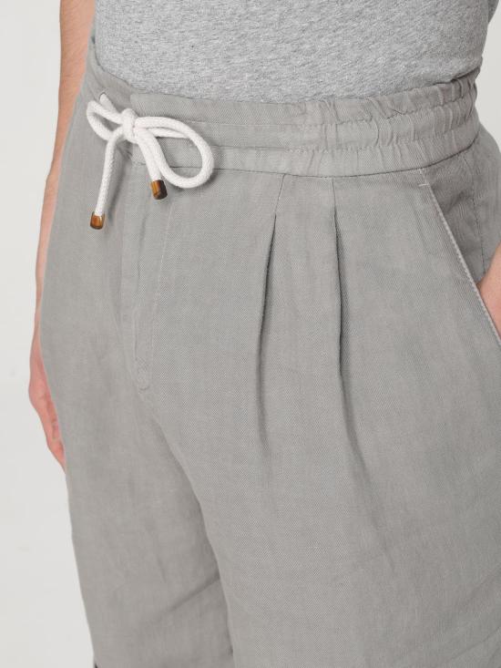 25FW 브루넬로 쿠치넬리 숏팬츠 M243DU0020 C6018 Grey - BRUNELLO CUCINELLI
