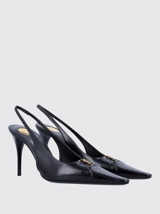 25FW 생로랑 뮬/슬리퍼 806685AAESX 1000 Black - SAINT LAURENT