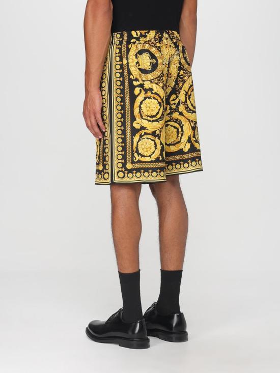 25FW 베르사체 숏팬츠 10024761A03044 5B000 Black - VERSACE