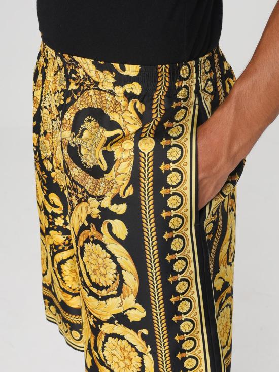 25FW 베르사체 숏팬츠 10024761A03044 5B000 Black - VERSACE