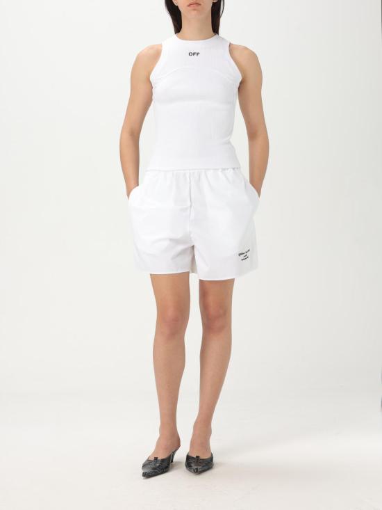 25FW 오프화이트 숏팬츠 OWCB05DS25FAB001 0110 White - OFF WHITE