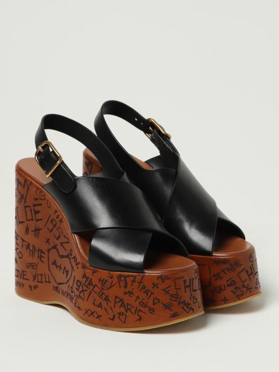 25FW 끌로에 힐/펌프스 CHC24A02YLU 001 Black - CHLOE