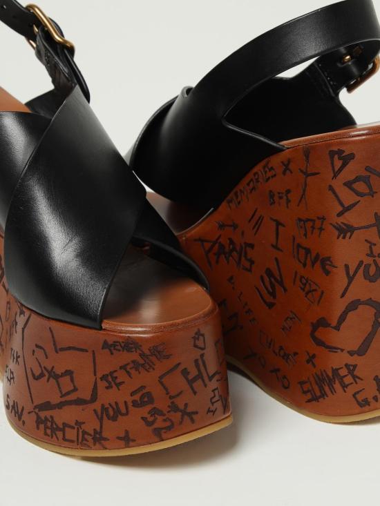 25FW 끌로에 힐/펌프스 CHC24A02YLU 001 Black - CHLOE