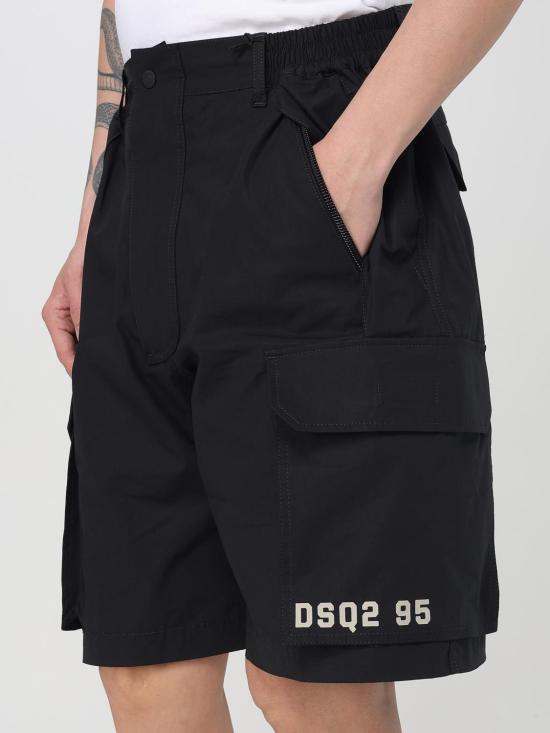 25SS 디스퀘어드2 숏팬츠 S74MU0876S53578 900 Black - DSQUARED2