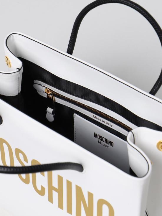 25FW 모스키노 토트백 74158001 4001 White - MOSCHINO