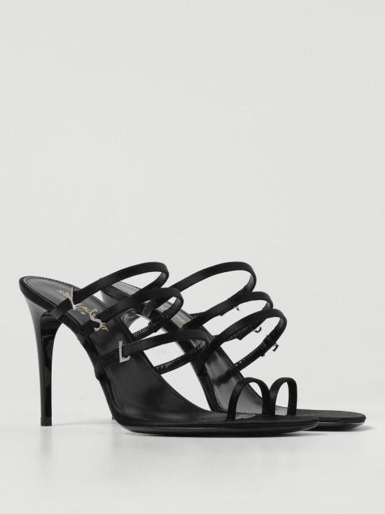 25FW 생로랑 뮬/슬리퍼 7752149QNAG 1000 Black - SAINT LAURENT