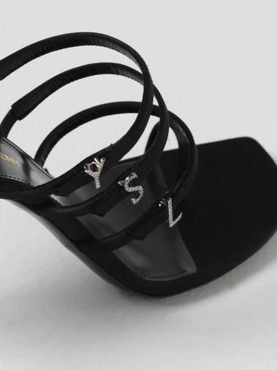 25FW 생로랑 뮬/슬리퍼 7752149QNAG 1000 Black - SAINT LAURENT