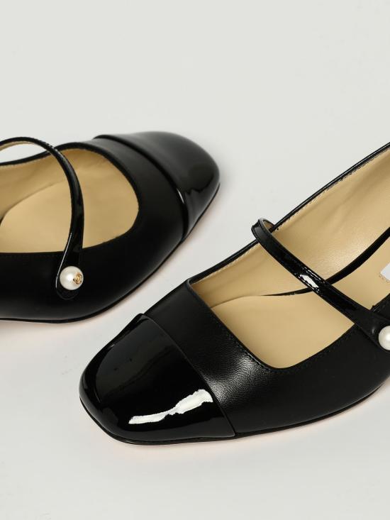 25FW 지미추 뮬/슬리퍼 ELISA45PTZ BLACK Black - JIMMY CHOO