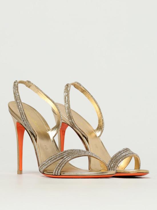 25SS 산토니 뮬/슬리퍼 WHLL71643HA2TTRW O35 Gold - SANTONI