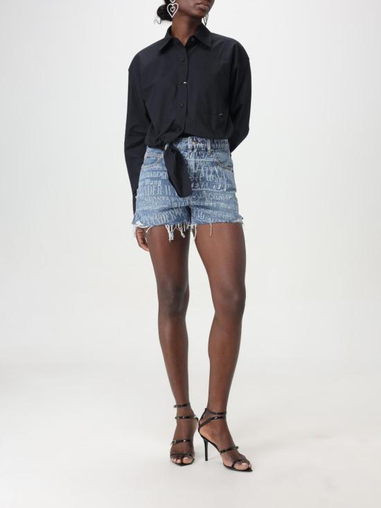 25FW 알렉산더 왕 숏팬츠 4DC2244308 473 Indigo - ALEXANDER WANG