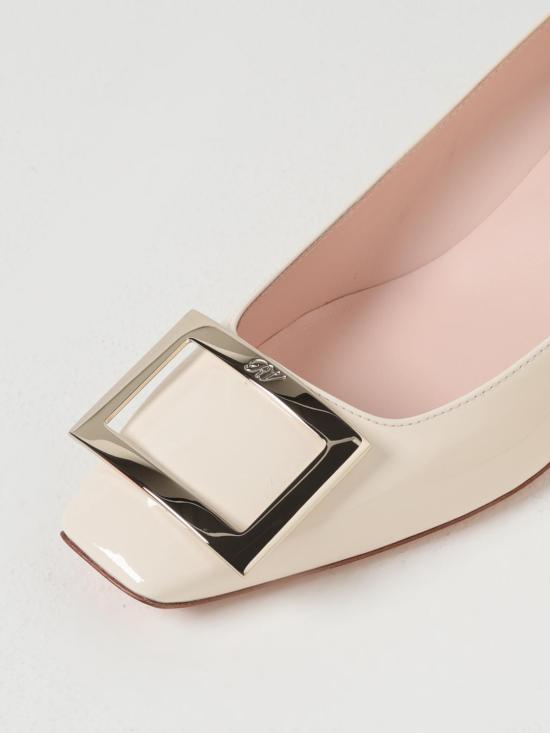 26SS 로저비비에 트럼펫 메탈 버클 펌프스 RVW44815280D1P C019 Yellow Cream - ROGER VIVIER