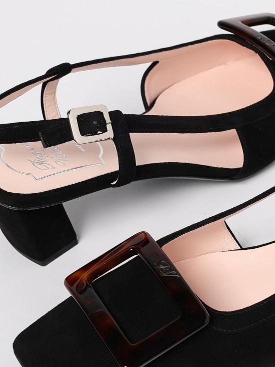 25FW 로저비비에 뮬/슬리퍼 RVW00643380HR0 B999 Black - ROGER VIVIER