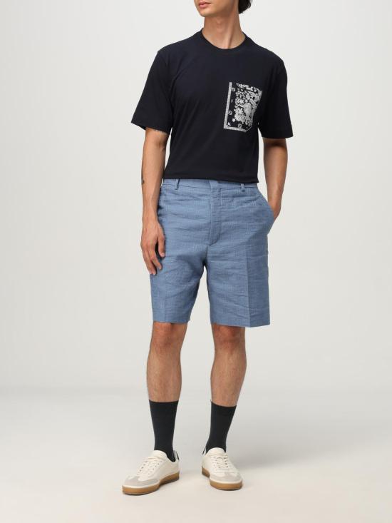 25FW 펜디 숏팬츠 FB0821AU6Y F0U6K Gnawed Blue - FENDI