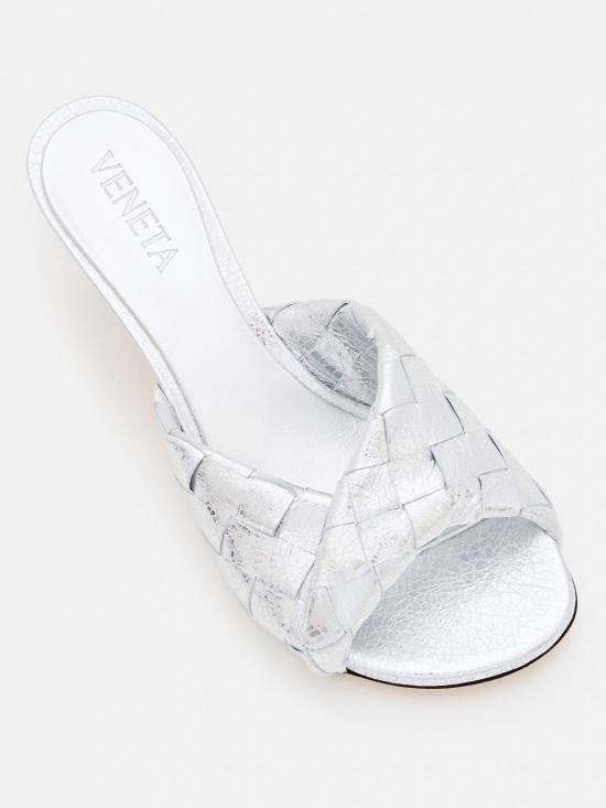 25FW 보테가베네타 블링크 뮬 796464V55N1 1156 Silver - BOTTEGA VENETA