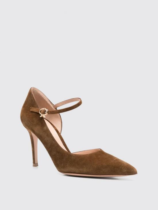 25FW 지안비토로시 뮬/슬리퍼 G4089585RICCAM TEXAS Brown - GIANVITO ROSSI