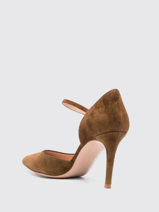 25FW 지안비토로시 뮬/슬리퍼 G4089585RICCAM TEXAS Brown - GIANVITO ROSSI