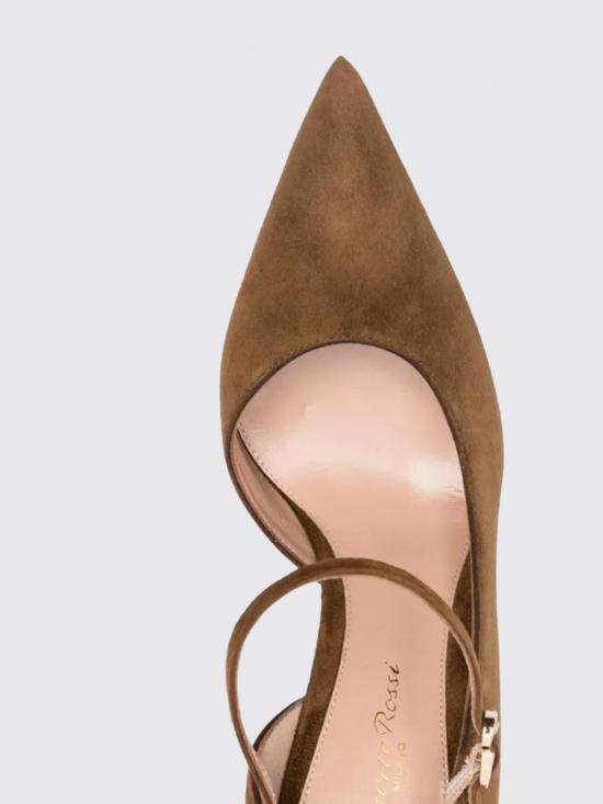 25FW 지안비토로시 뮬/슬리퍼 G4089585RICCAM TEXAS Brown - GIANVITO ROSSI