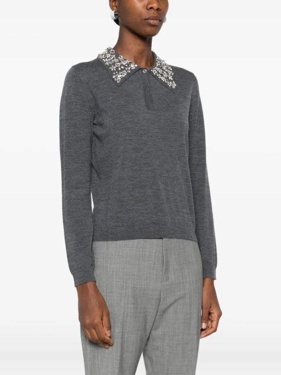 25FW 리비아나 콘티 스웨터 L5WG92 X920 MEDIUM MELANGE GREY - LIVIANA CONTI