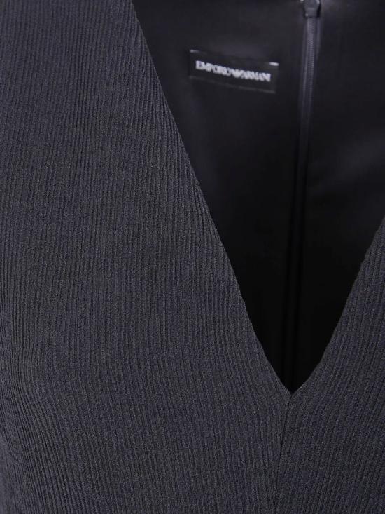 25FW 엠포리오 아르마니 미디 원피스 EW001717 AF14727 UC001 BLACK - EMPORIO ARMANI