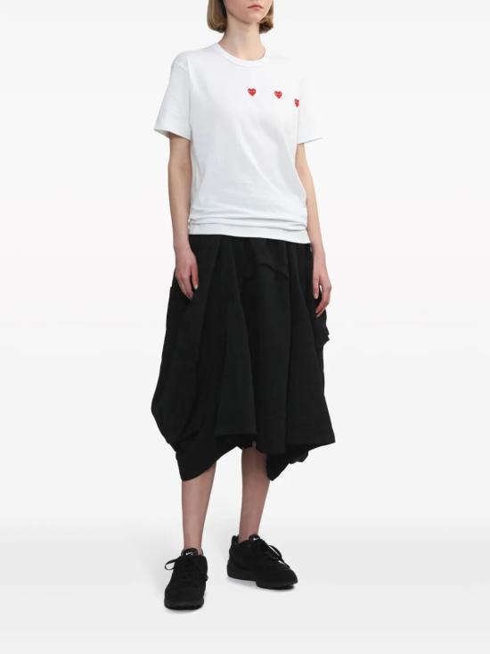 25FW 꼼데가르송 반팔 티셔츠 AX T337 0513 WHITE - COMME DES GARCONS
