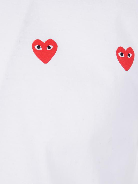 25FW 꼼데가르송 반팔 티셔츠 AX T337 0513 WHITE - COMME DES GARCONS