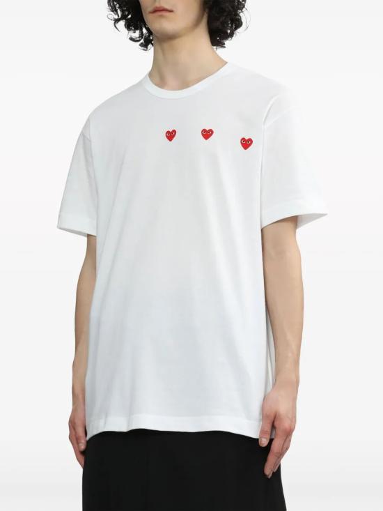 25FW 꼼데가르송 반팔 티셔츠 AX T337 0513 WHITE - COMME DES GARCONS