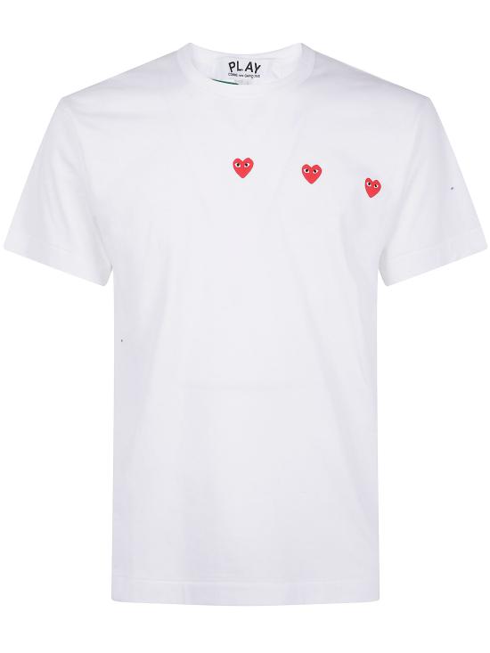 25FW 꼼데가르송 반팔 티셔츠 AX T337 0513 WHITE - COMME DES GARCONS