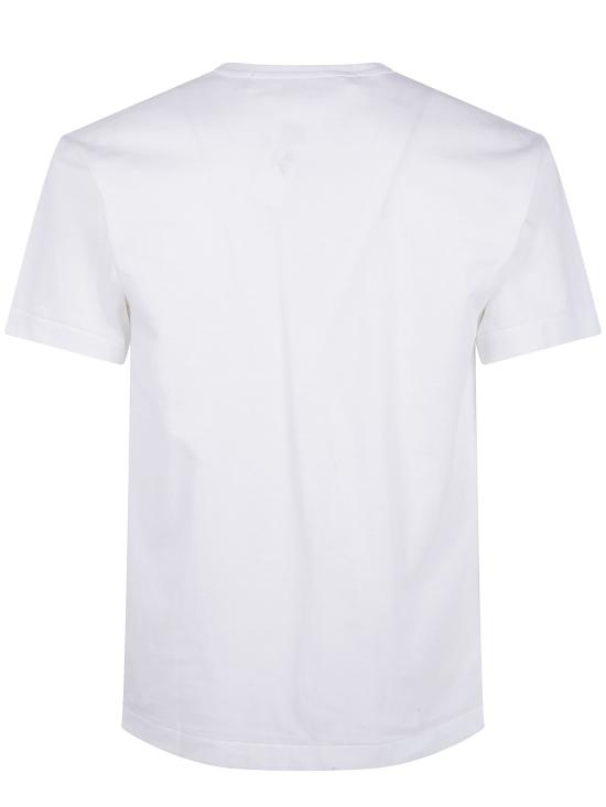 25FW 꼼데가르송 반팔 티셔츠 AX T337 0513 WHITE - COMME DES GARCONS