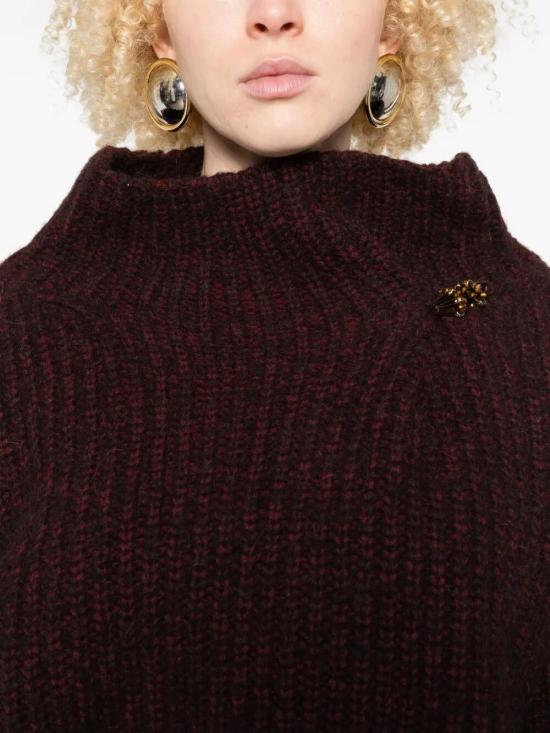 25FW 드리스 반 노튼 스웨터 252 011229 2725 355 WINE - DRIES VAN NOTEN