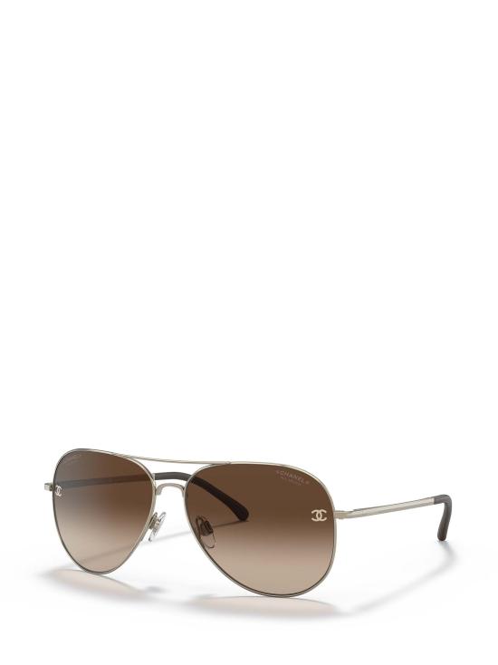 26FW 샤넬 선글라스 CH4189TQ N395S9 GOLD BROWN - CHANEL