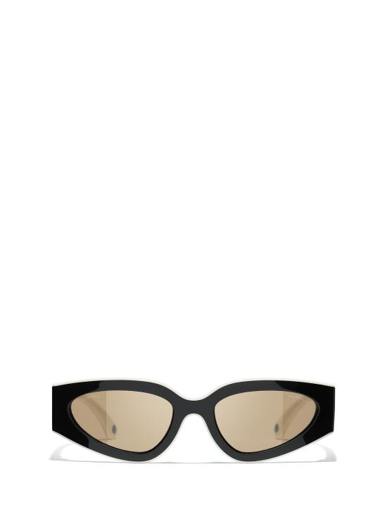26FW 샤넬 선글라스 CH6056 165653 BLACK WHITE