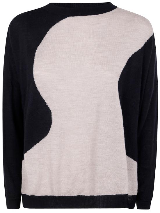 25FW 니트 니트 스웨터 K005 BLACK MILK