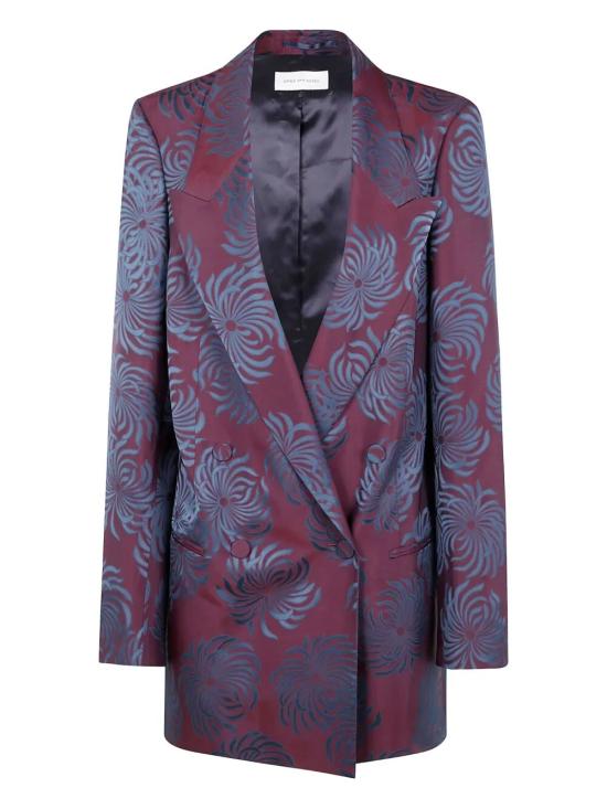 25FW 드리스 반 노튼 수트 자켓 252 010409 2140 358 BURGUNDY - DRIES VAN NOTEN