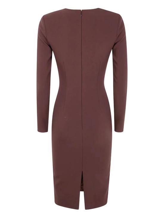 25FW 엘리자베타프랜치 미디 원피스 AB80557E2 EA3 COFFEE - ELISABETTA FRANCHI