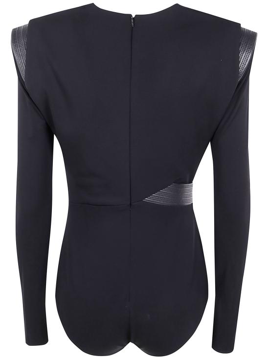 25FW 베르사체 바디수트 티셔츠 1021983 1A14475 1B000 BLACK - VERSACE