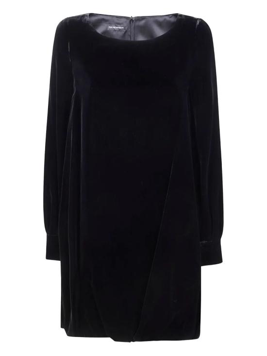 25FW 엠포리오 아르마니 미디 원피스 EW002655 TE11088 UC001 BLACK BEAUTY - EMPORIO ARMANI
