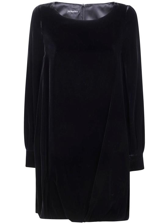 25FW 엠포리오 아르마니 미디 원피스 EW002655 TE11088 UC001 BLACK BEAUTY