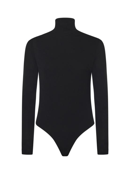 25FW 알라이아 바디수트 티셔츠 AA9B0400J070B 995 NOIR ALAIA