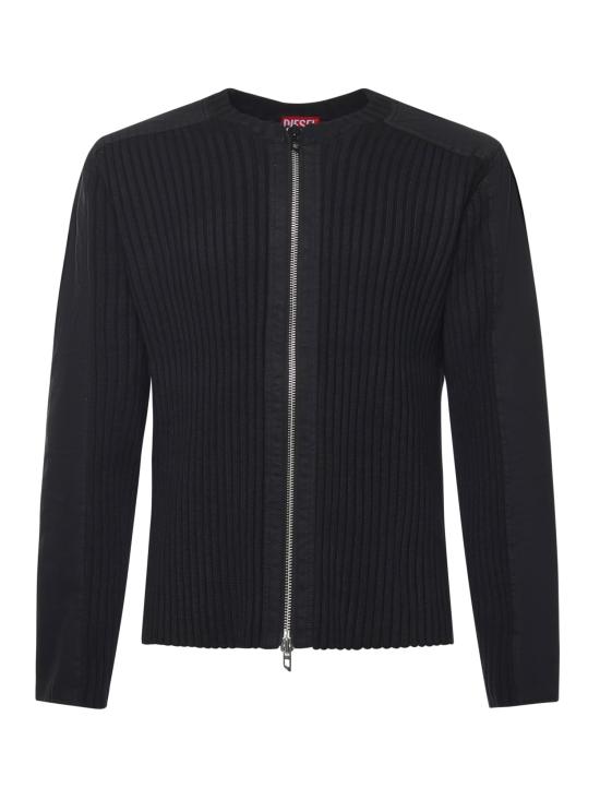 25FW 디젤 K 매티 유틸리티 패널 지퍼 가디건 A17464 0JLCR900 Black