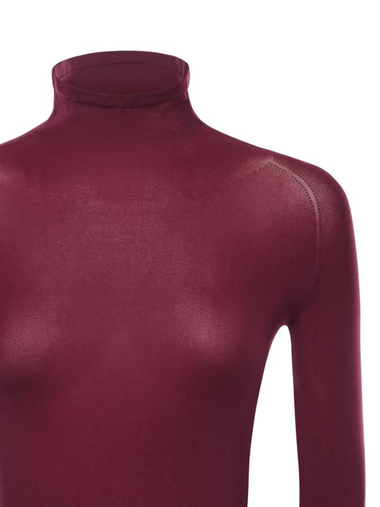 25FW 알라이아 바디수트 티셔츠 AA9B0236M826A 337 Purple - ALAIA