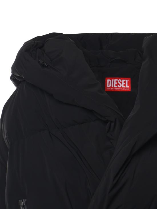 25FW 디젤 숏패딩 A21070 0QMBB9XX Black - DIESEL