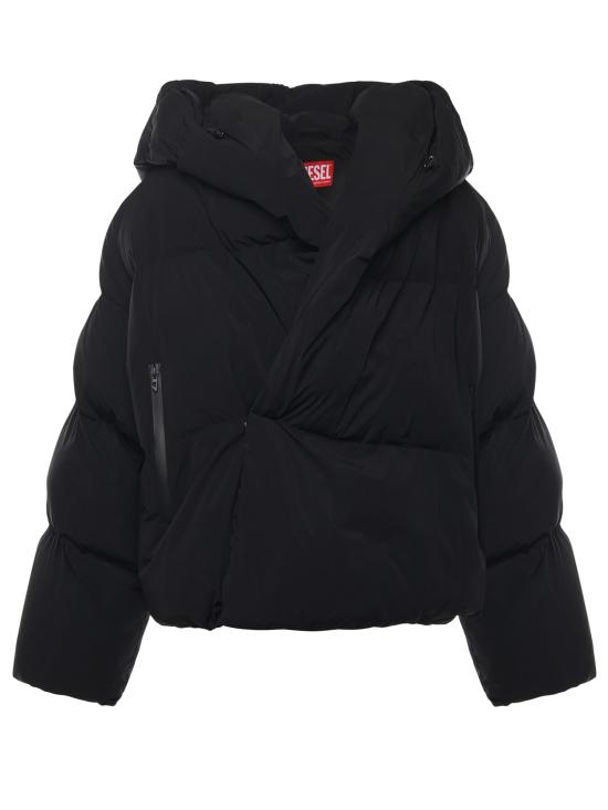 25FW 디젤 숏패딩 A21070 0QMBB9XX Black