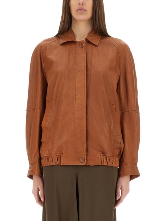  살바토레 산토로 가죽 자켓 48011 D PRAWCOGNAC Brown