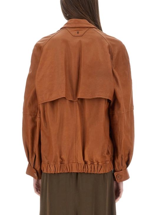  살바토레 산토로 가죽 자켓 48011 D PRAWCOGNAC Brown - SALVATORE SANTORO